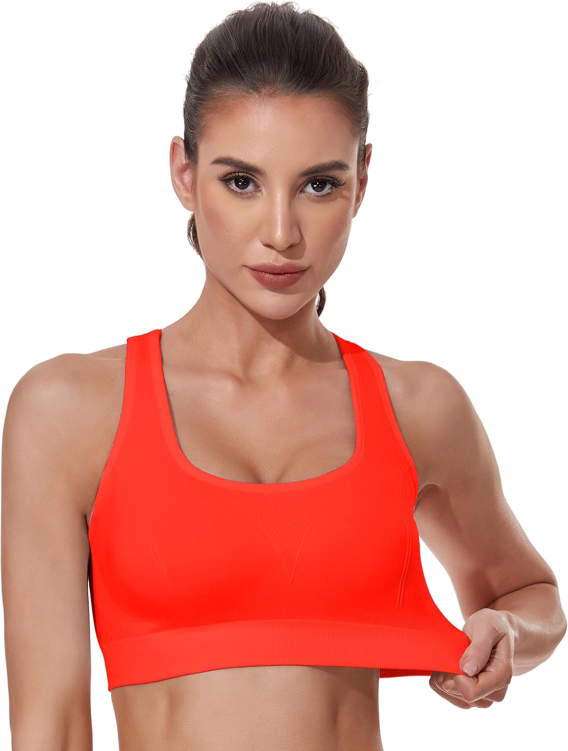 GXXGE Sports Bras for Women High Support Adjustable Straps Padded Cross Back Sport Bra for Workout Yoga Running Gym - Image 5