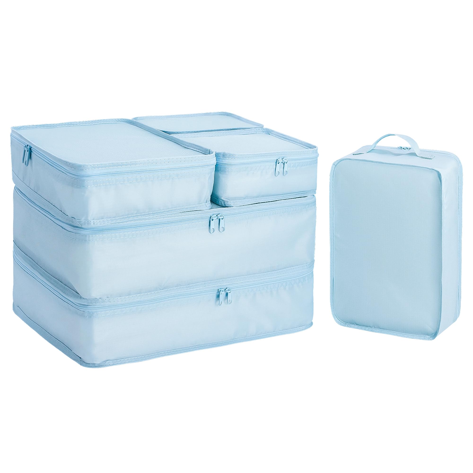 Packing cubes for Travel CALACH Luggage Organizer Bags 6 Set Packing Cubes for Suitcases Travel Essentials for Carry on Mesh Suitcase Organizer with