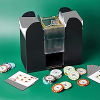 Vista 7 de Zomiboo Barajador automático de tarjetas de 6 cubiertas USB con batería eléctrica Casino Poker Card Shuffler máquina para juegos de póquer casino