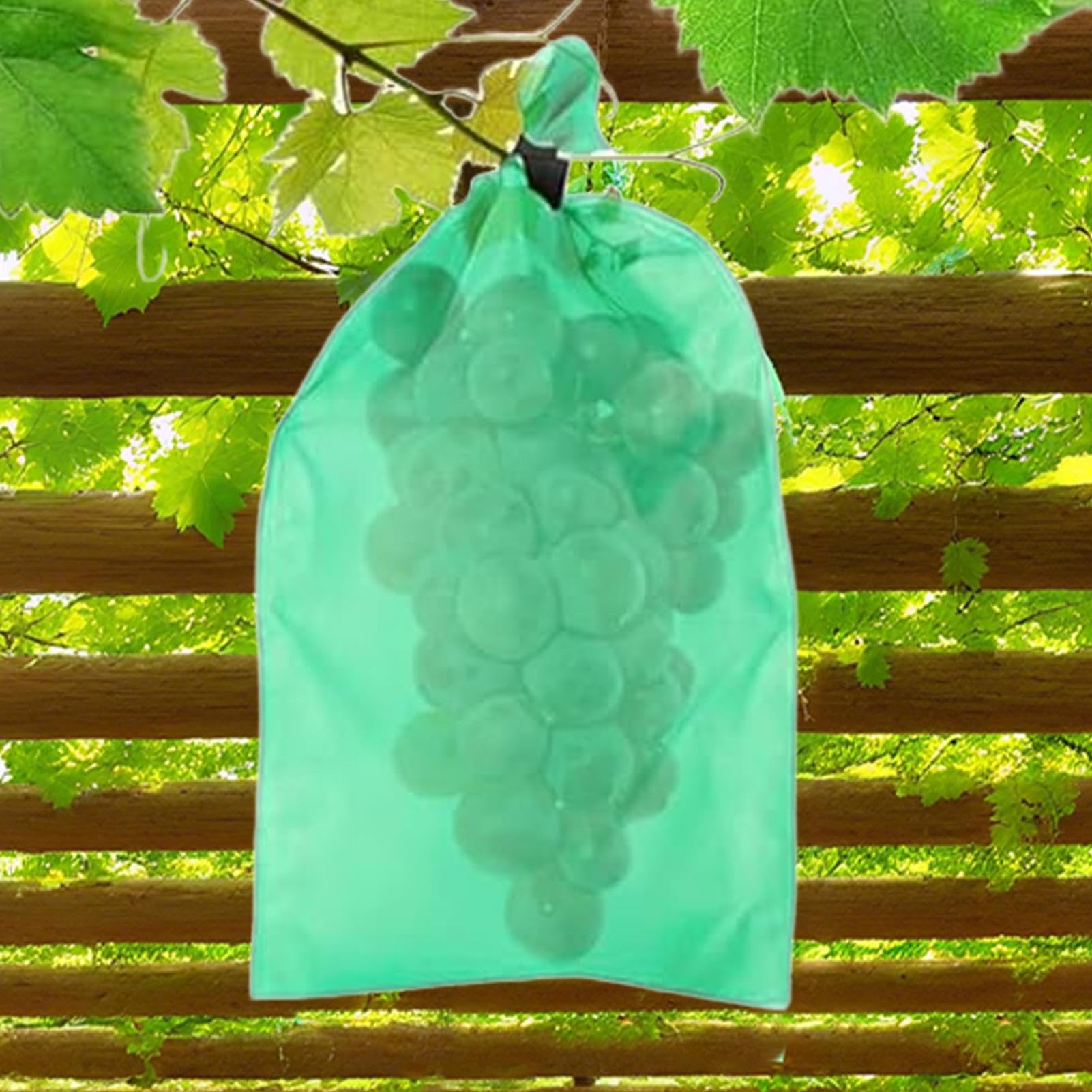 Cuenco de red para árboles frutales, bolsa de uva no tejida con cordón para árboles frutales, barrera de malla para proteger tomates, mangos y verduras