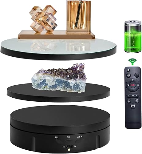 Miniatura 12 de JAYEGT Soporte de exhibición giratorio motorizado 3 en 1 con cubierta de repuesto de 5.74/7.08/8.66 pulgadas, carga máxima de 22 libras, modelos 3D