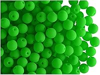 Vista 19 de SCARA - Cuentas redondas de vidrio checo de 0.35 onzas (0.08 pulgadas), cuentas de vidrio neón (activas con rayos UV) para hacer joyas y pulseras