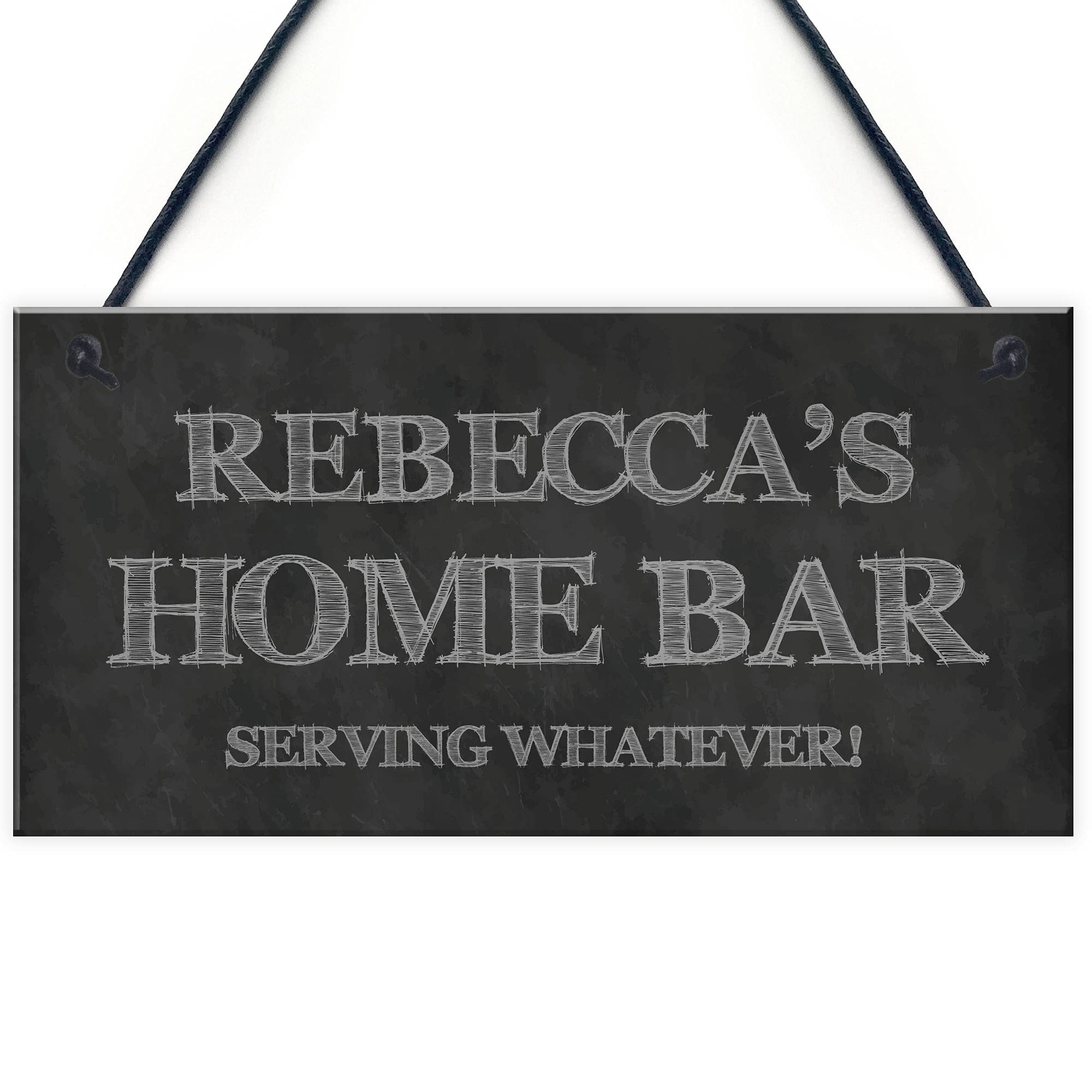 Shabby Chic HOME BAR Sign Garden Bar Pub Man Cave Sign PERSONALISED