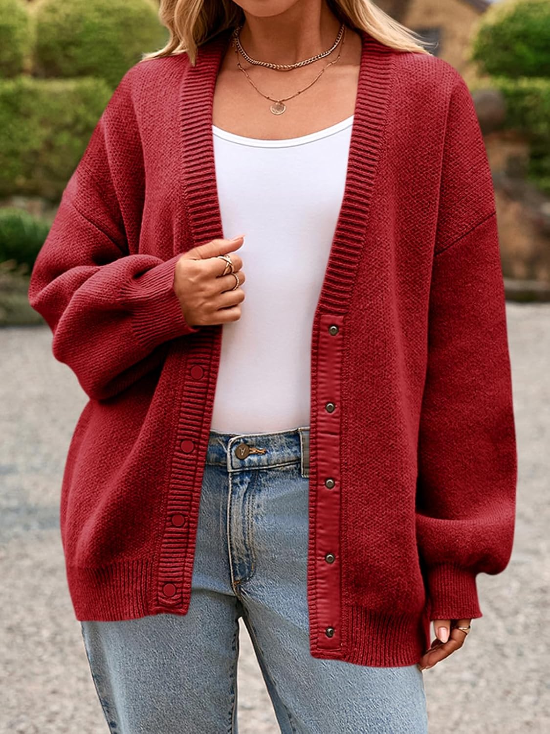 Cicy Bell Womens Oversized Chunky Cardigan Sweaters Trendy Button Down Knit Sweater 2025 Fall Winter Warm Jackets Outfits - Image 3