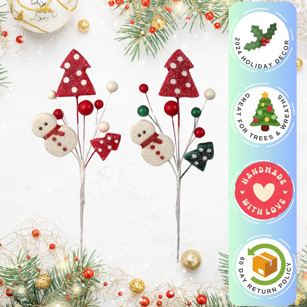 Larksilk Snowman Christmas Tree Berry Pick 9