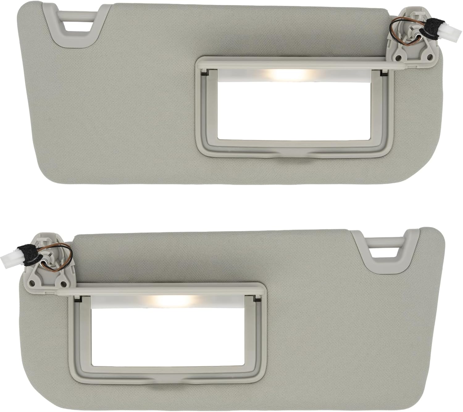 NHILES Driver Left Side Sun Visor Replacement Fits for Nissan Altima 2019-2025 Sun-Visor Assembly with Light 96401-6CA3C Color Gray