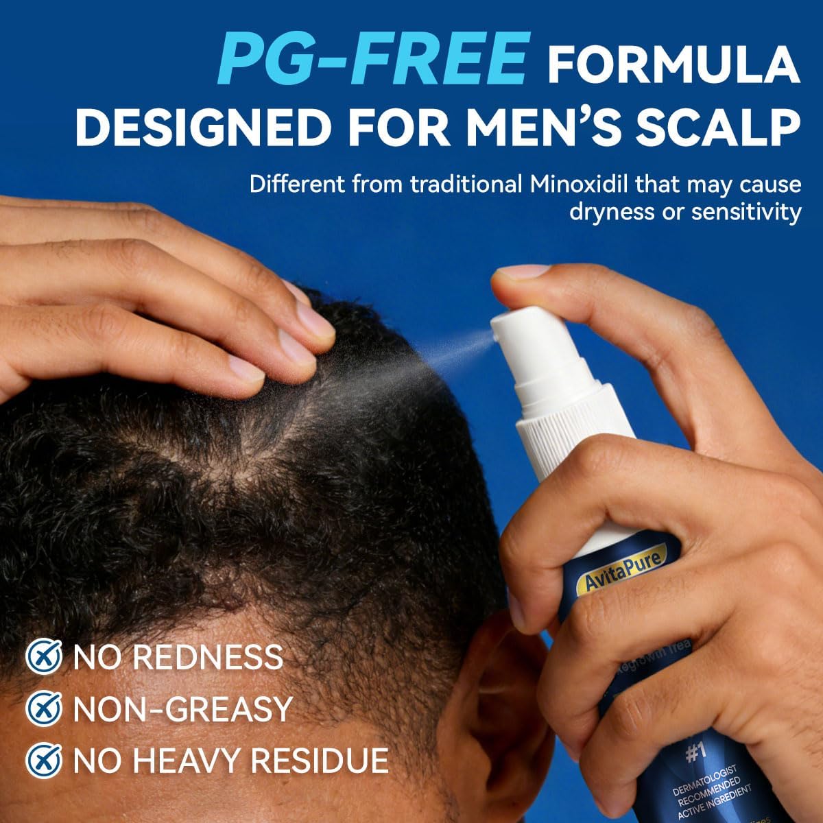 5% Minoxidil for Men Hair Growth Spray, Extra Strength Hair Regrowth Treatment for Men to Combat Hair Loss and Thinning (2.0 Fl Oz (Pack of 1))