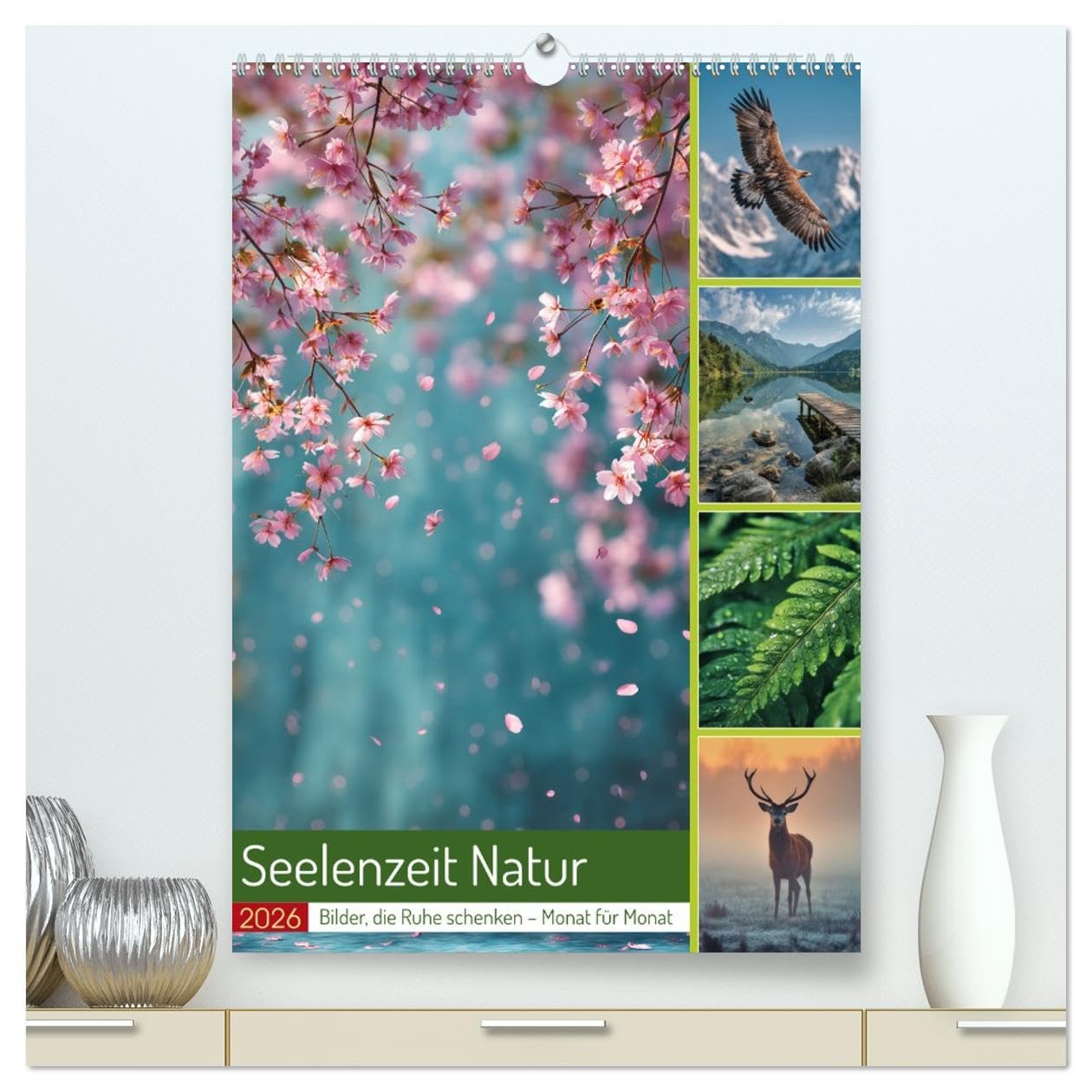 Seelenzeit Natur (hochwertiger Premium Wandkalender 2026 DIN A2 hoch), Kunstdruck in Hochglanz: Dieser Kalender ist eine Reise durch die stillen ... Bergen im Herbst. (CALVENDO Natur)