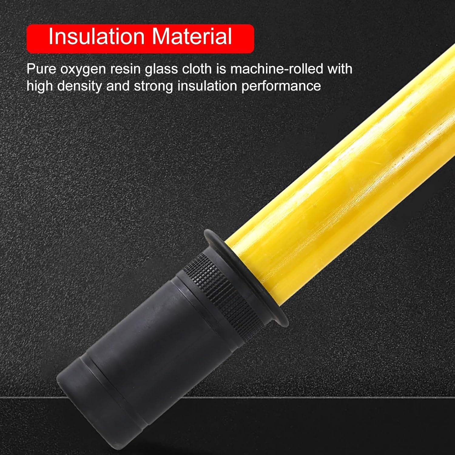 High Voltage Insulated Rescue Hook - Electrocution Emergency Pole, Lightweight 3m (9.8ft) Portable Life-Saving Tool for Electrical Accidents and Safety Defense