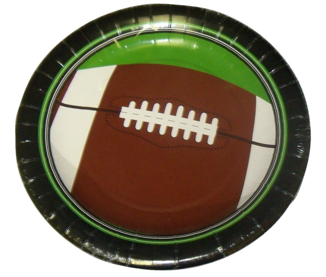 Michaels Go Team Sports Themed Paper Plates Football (12 Plates; 9") Amazon.in Toys & Games