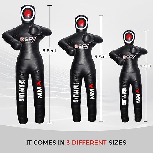 Miniatura 3 de Defy - Saco de boxeo de cuero para jiu jitsu artes marciales, artes marciales, karate