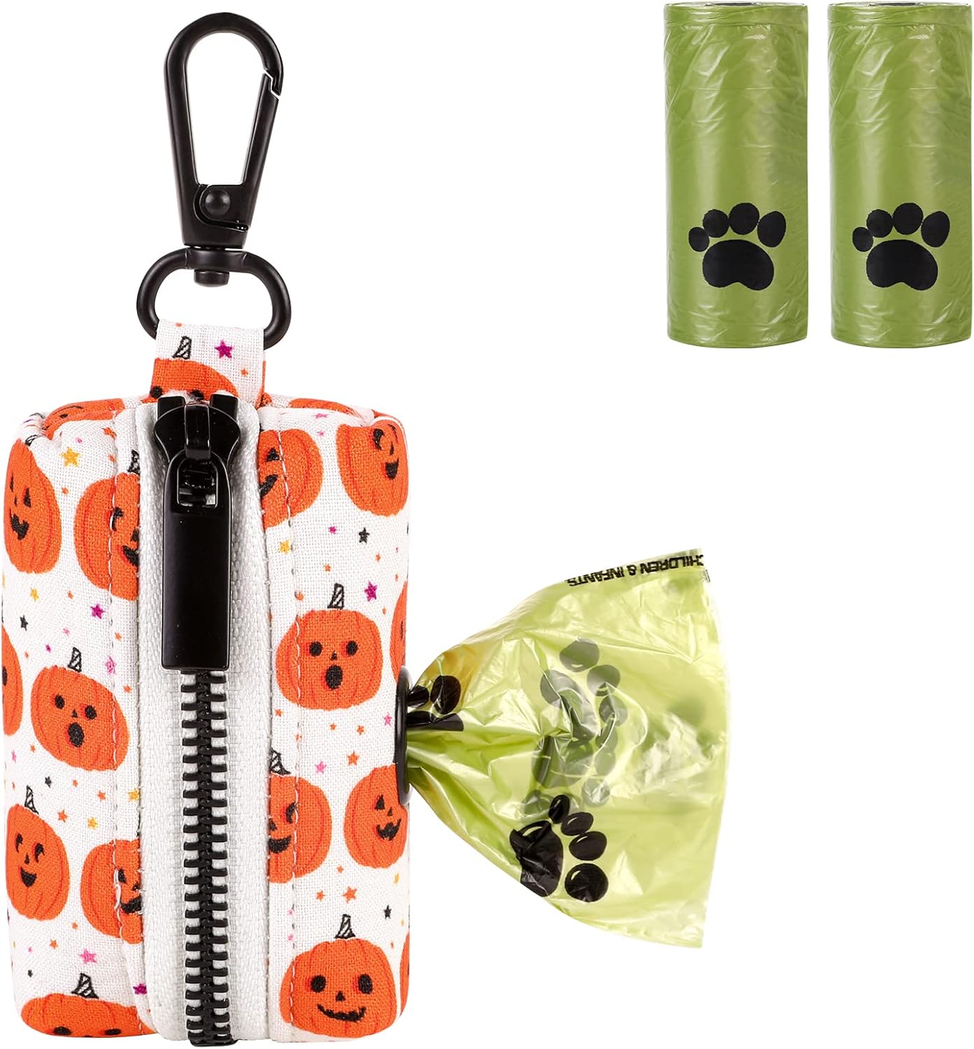 Paws Halloween Cute Dog Poop Bag Holder with Dog