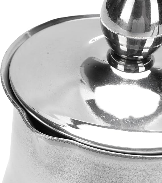 2 Pcs Turkish Coffee Pot Stainless Steel Stovetop Arabic Greek Coffee Maker for Milk Butter Chocolate Maple Syrup Sauce Heating