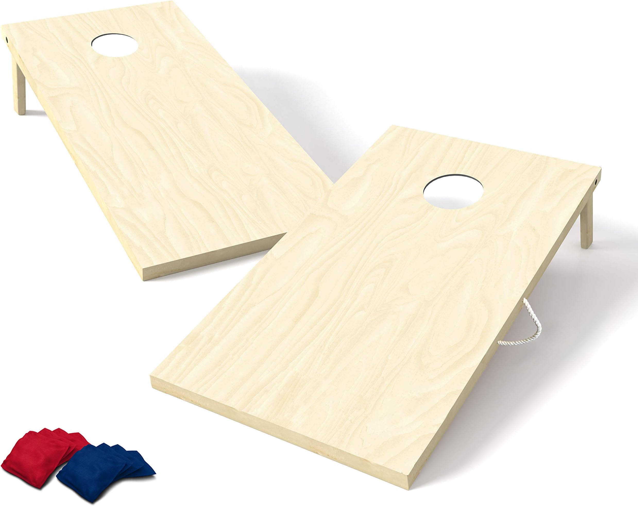 2' x 4' Solid Wood Regulation Cornhole Set - Lightweight Frame - Complete with 8 Bean Bags