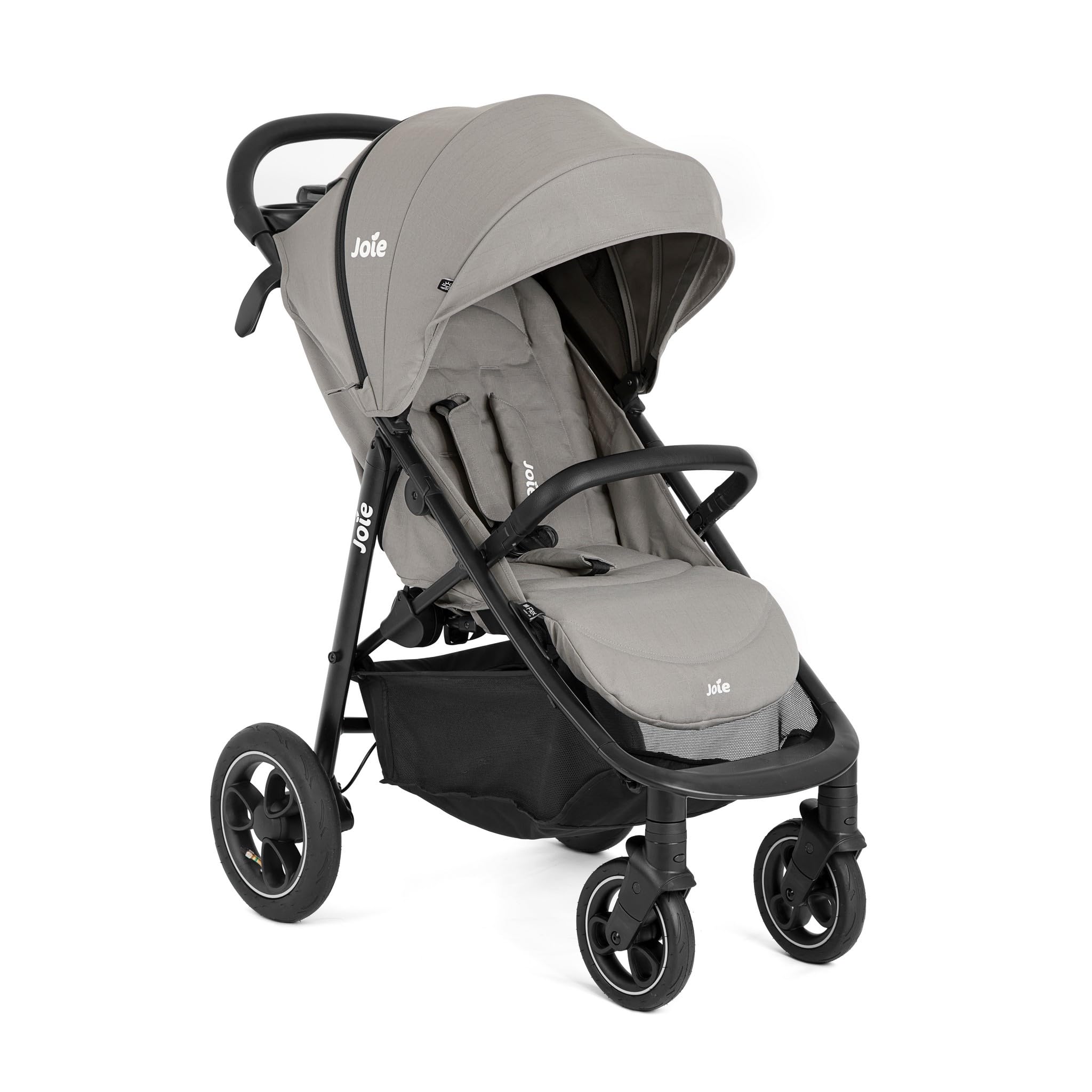 Buggy & Sportwagen der Marke Joie. Modell Buggy & Sportwagen Litetrax Pro Air bis 22 kg belastbar mit Luftreifen, Schieber-Ablagefach & Regenschutz - Pebble