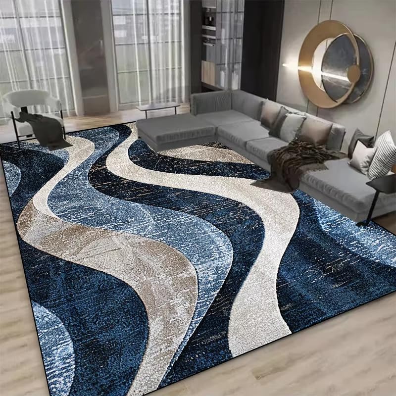 Tapis de sol pour canapé et salon moderne grand format décoratif