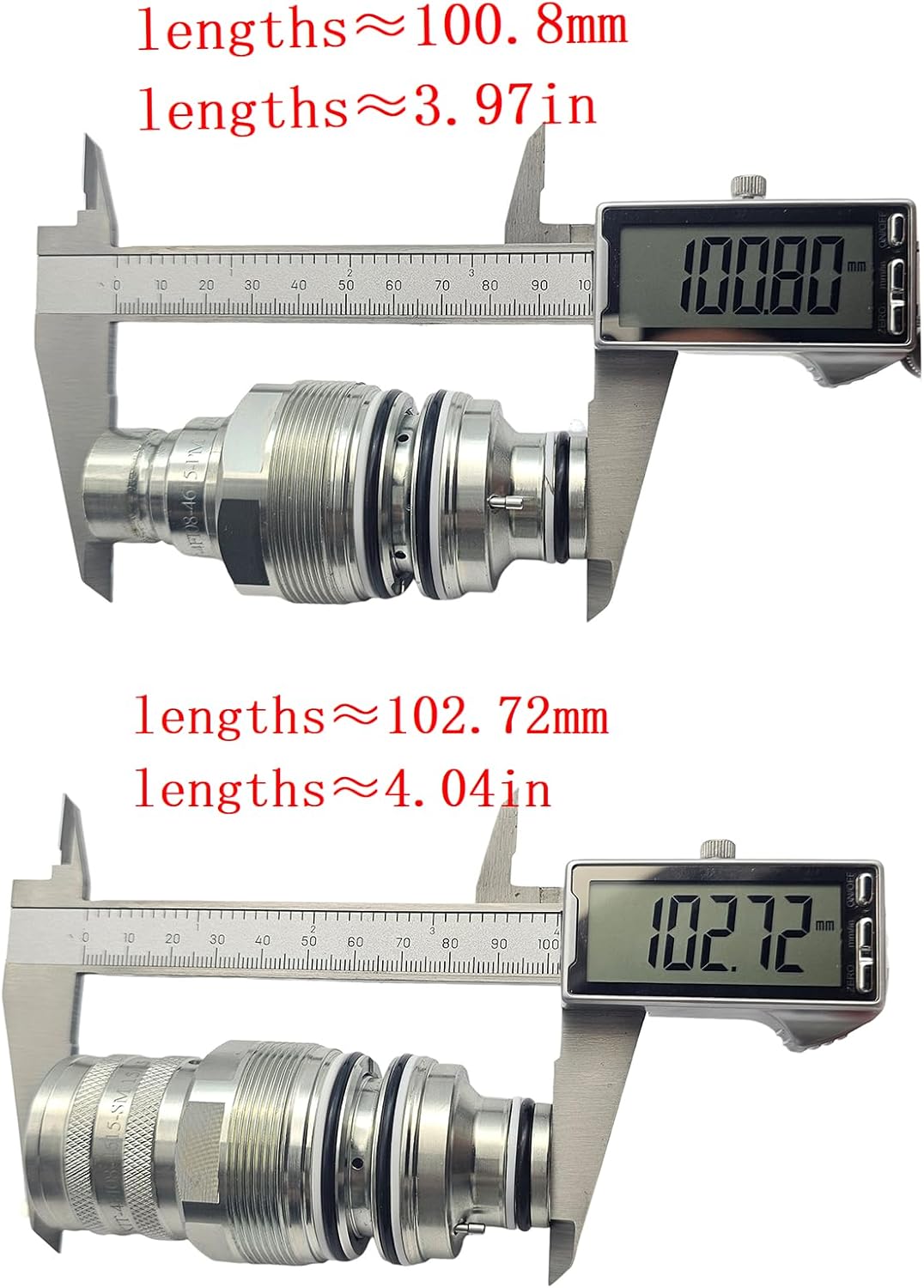 Hydraulic Coupler Set for Kubota SVL75 SVL75-2 SVL90/C V0511-77140 V0511-77150