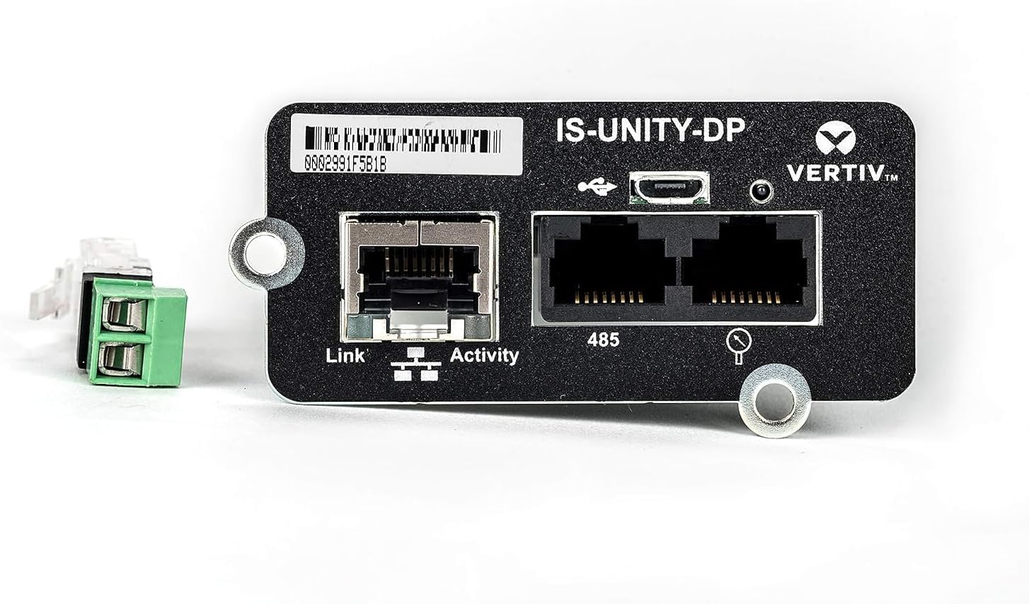 Vertiv Liebert IntelliSlot Unity-DP - Network Card Remote Monitoring Adapter Dual Protocol (is-Unity-DP)