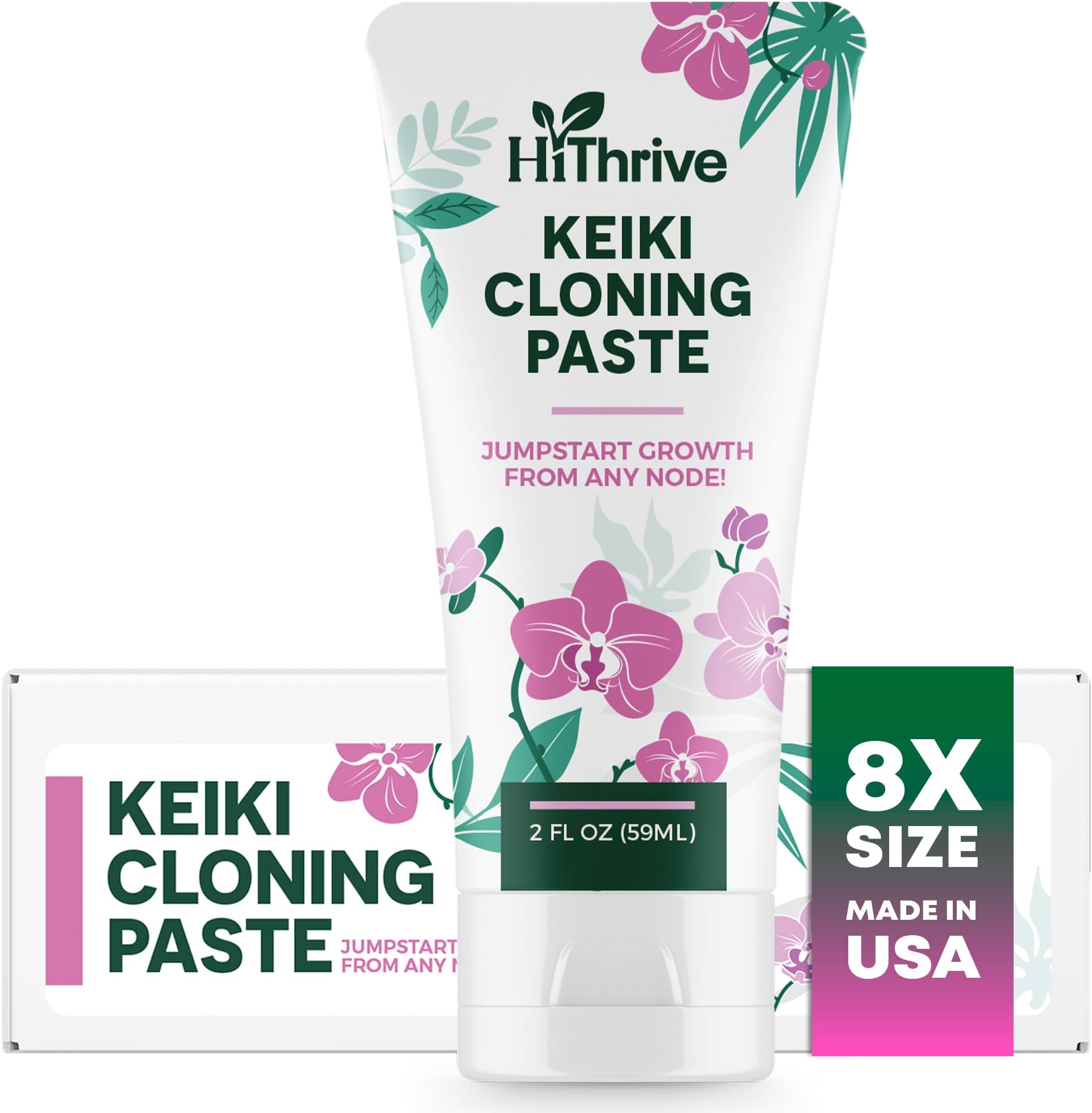 Keiki Paste 2oz - Cloning Paste for Plants Up to 150 Applications, Keiki Paste for Plants to Grow Orchids Baby Plant & New Blooms, Ideal for Orchids & Houseplants, Convenient Plant Cloning Formula