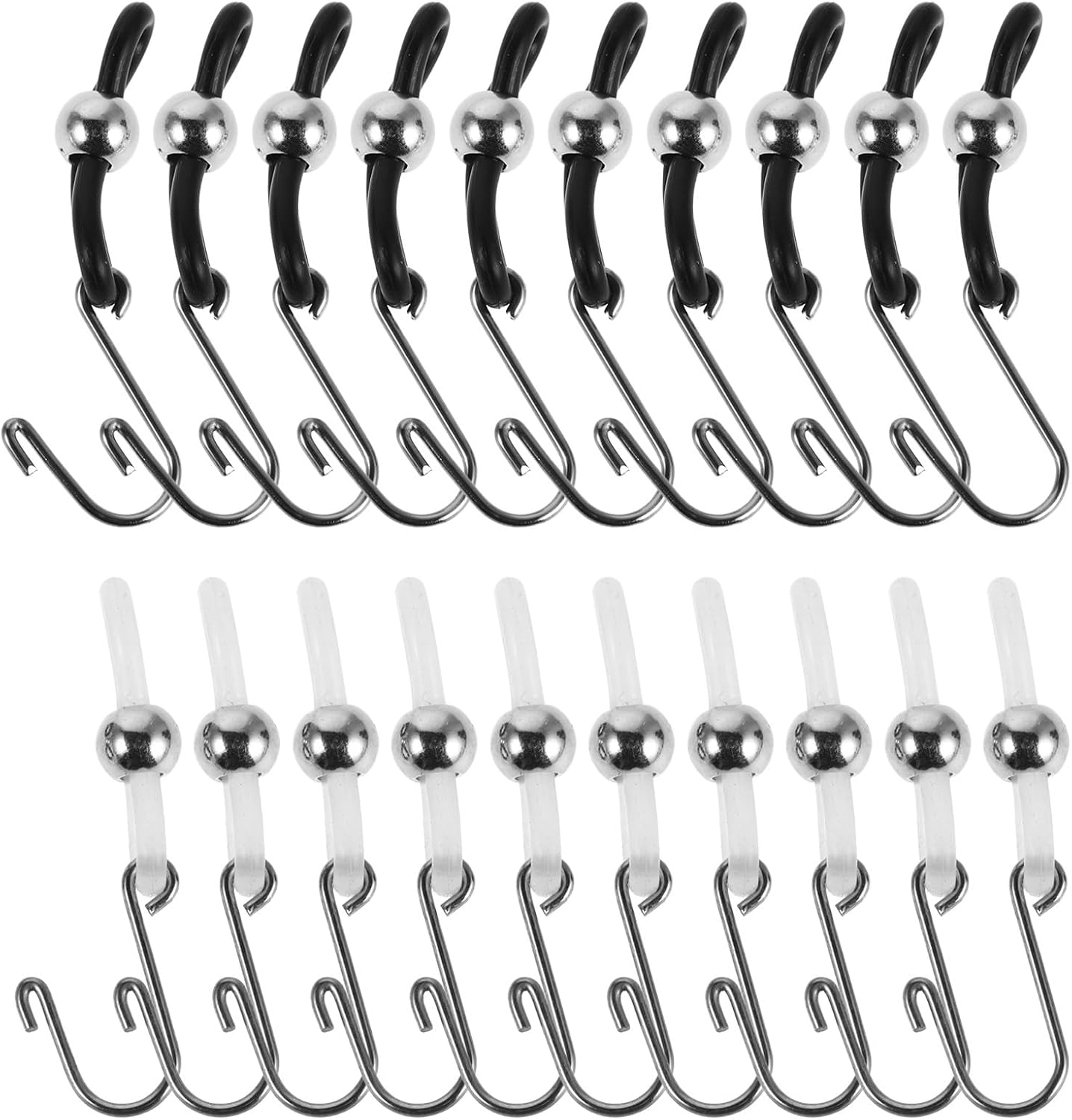 20Pcs Zipper Stopper Helper Clip for Jeans and Pants - Pants Zipper Holder Upper - Button Lock Hooks Stop Slipping for Trousers Skirt