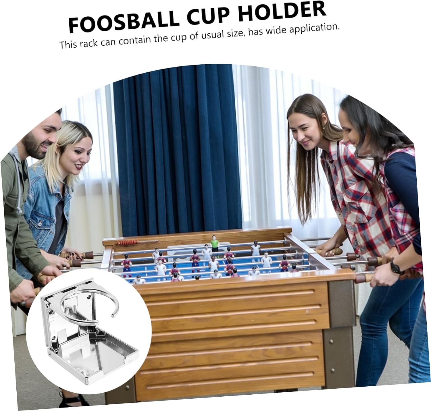 Foosball Machine Cup Holder Durable and Lightweight External Cup Rack for Game Table image 2