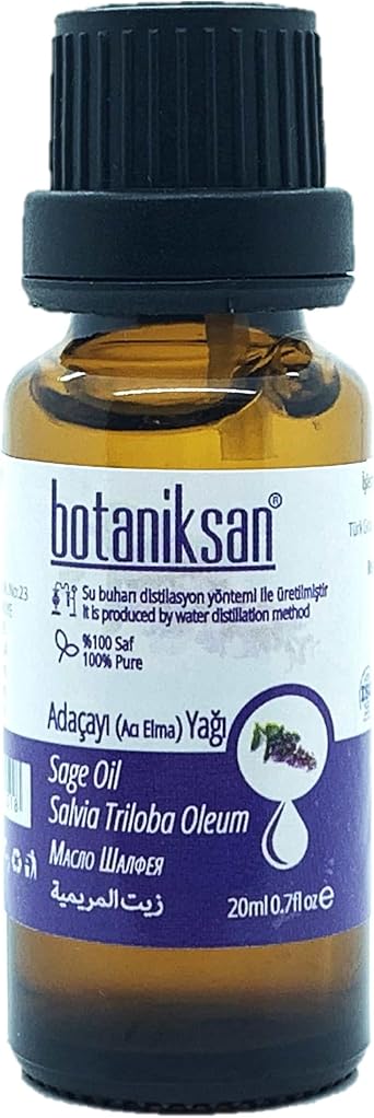 Botaniksan Sage Bitter Apple Oil 20ML Distillation, Pure, Natural, Additive Free