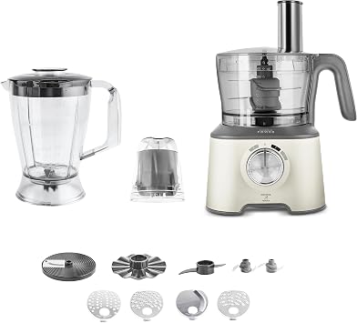 Karaca x Refika Birgül Mastermaid Power Multifunctional 10 in 1 Swiss Cream Food Processor 2000W