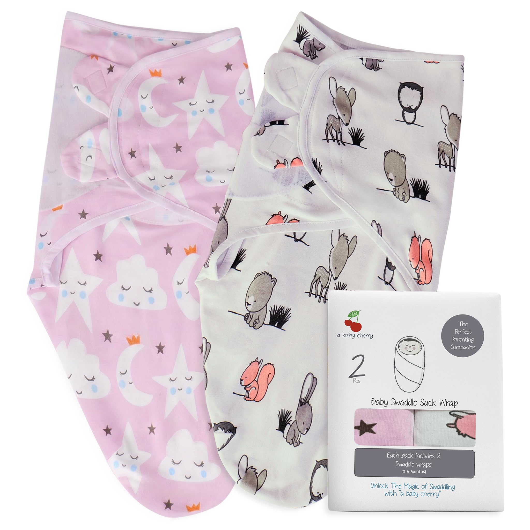 a baby cherry - Baby Swaddle Wrap || Adjustable for Newborn || 100% Cotton Soft || Baby Blanket for 0-6 Months - Pack of 2-image-16