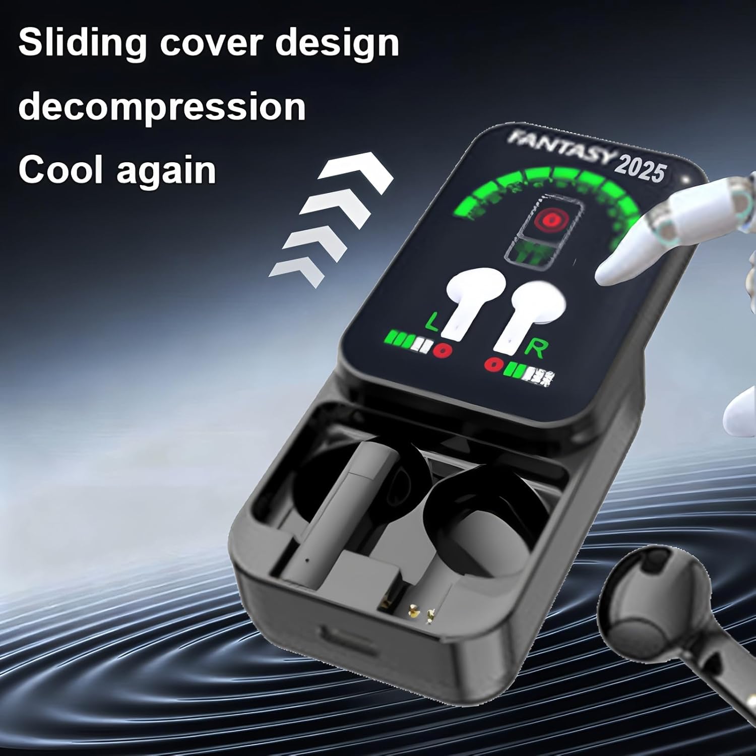 AI Translation Earbuds Real Time, 144 Language 3-in-1 Translation Headphones for iPhone and Android with 3 Translation Modes, Translators Headphones with APP for Travel/Business/Learning-Black - Image 2