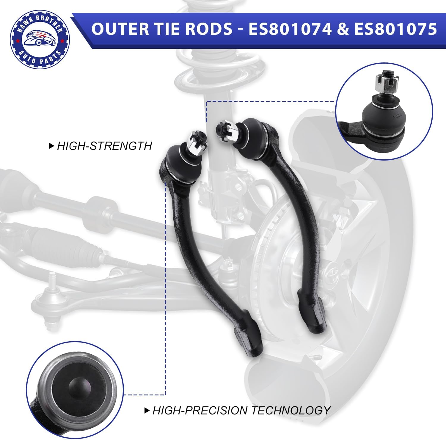 Control Arm, 10 Pcs Suspension Kit Front Lower Ball Joints Sway Bar Tie Rod Bellows Replacement For 2011-2016 Hyundai Elantra & 2012-2017 Hyundai Veloster