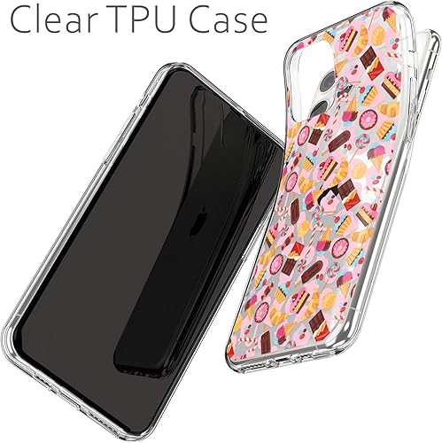 Miniatura 4 de Correa de muñeca compatible con Apple Watch Series 7654321SE y funda de teléfono a juego con correa de cupcakes de 38-40-41-42-1.732-1.772 in s