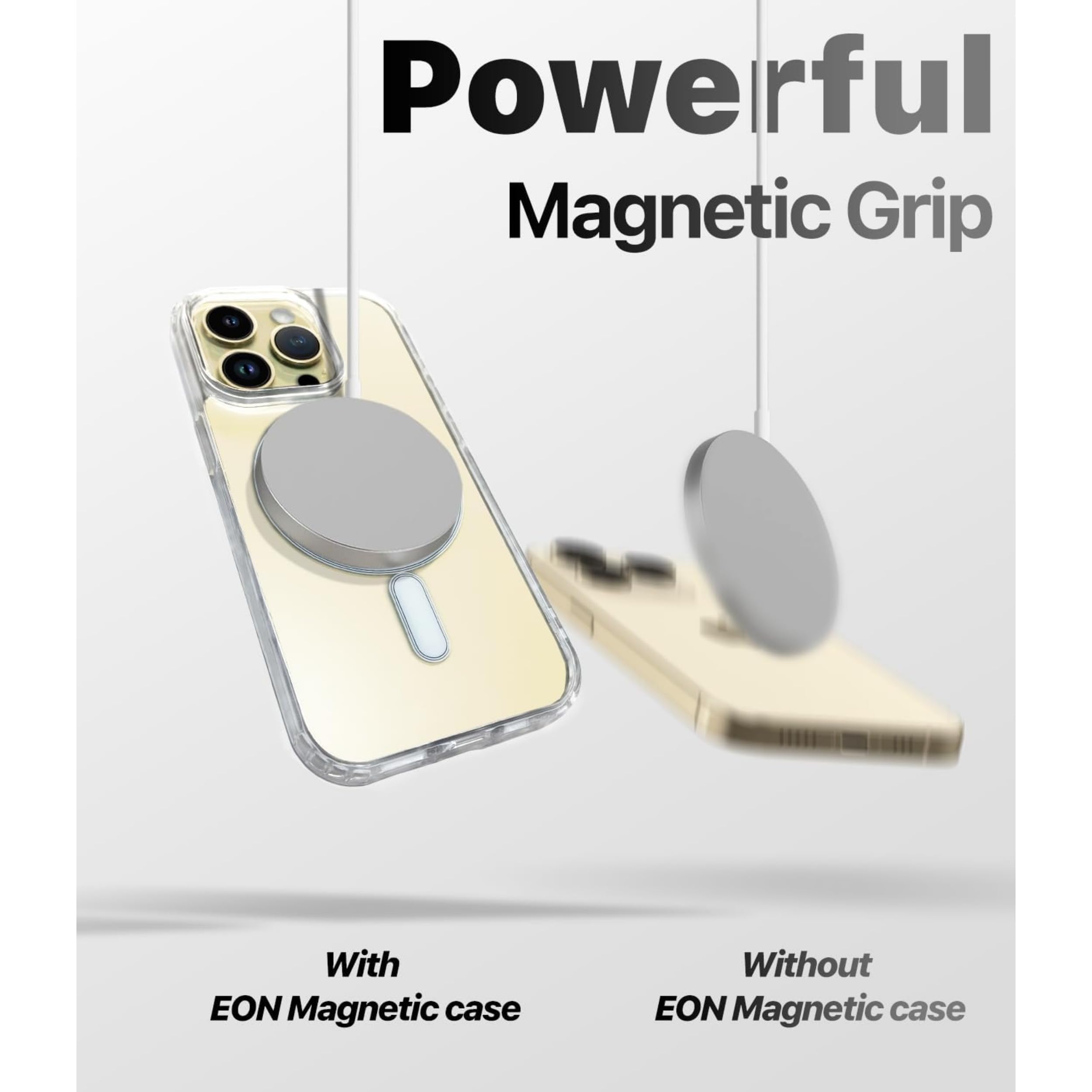 Coque EON Transparente Pour IPhone 14 6,1 - Compatible MagSafe - Anti-jaunissement - Protection Militaire - Silicone Fin