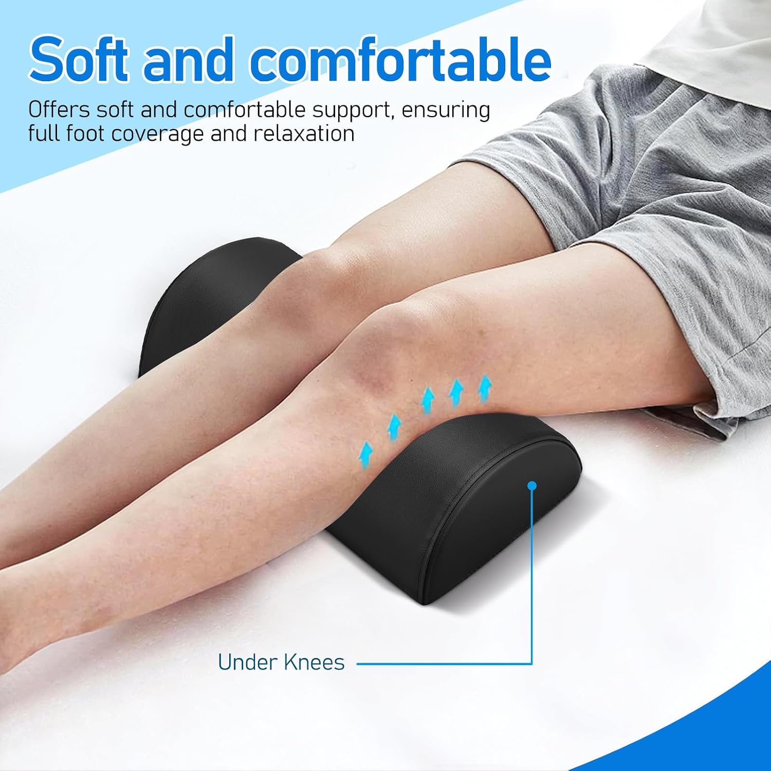 Semi-Cylindrical Memory Foam Cushion for Massage Table | Pu Upholstery, Easy Maintenance, Ergonomic, for Massage Tables And Beauty Salons