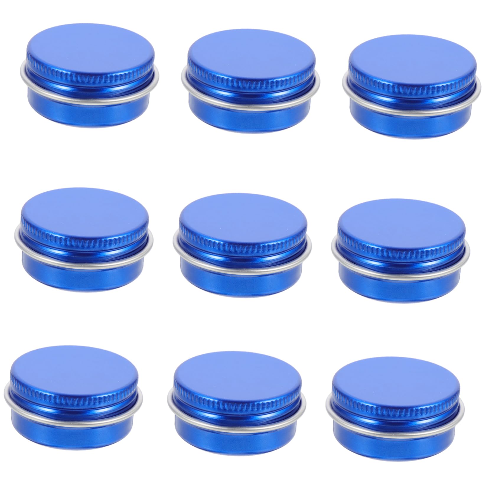 PartyKindom Diy Candle Making Jars 10 Pack of Round Tin Boxes Screw Lid Leakproof for Cosmetics