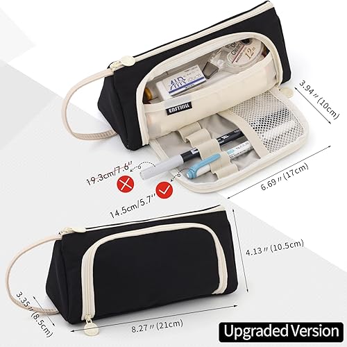 Miniatura 40 de EASTHILL - Cartuchera de gran capacidad, cartuchera simple, material de papelería para la escuela, universidad, oficina, organizador para chicas