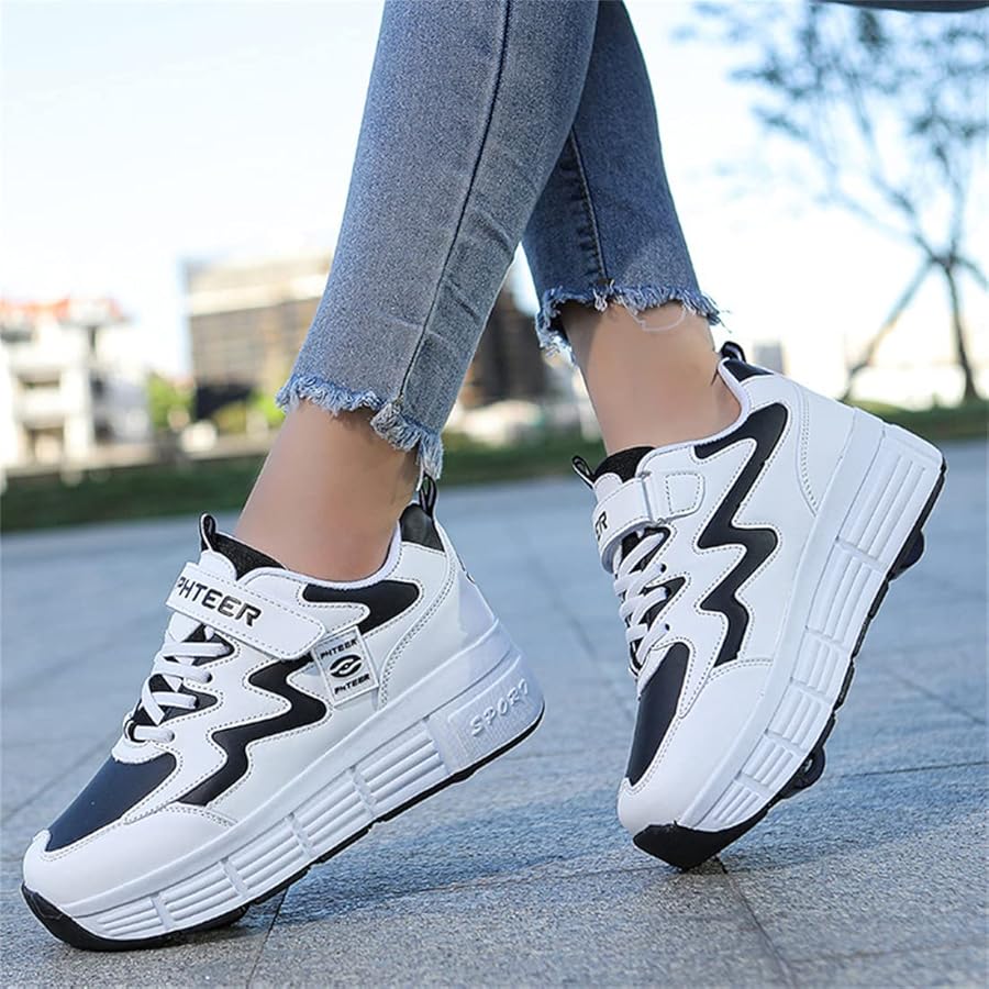 Amazon.co.jp: ローラーシューズ 単輪式 2輪式 前輪取外し可能後輪ワン