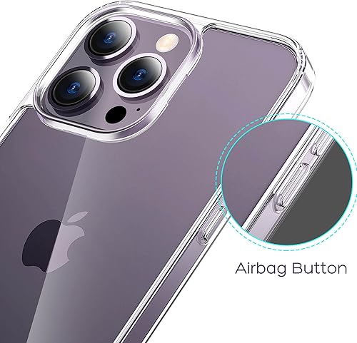 Miniatura 7 de Funda transparente para iPhone 13 Pro Max, protección contra caídas de grado militar, no amarillea, funda protectora a prueba de golpes para