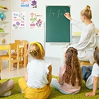 Vista 6 de WorldBazaar Carteles bíblicos católicos para el aula, 81 unidades, decoración cristiana de tablón de anuncios, guardería religiosa, escuela