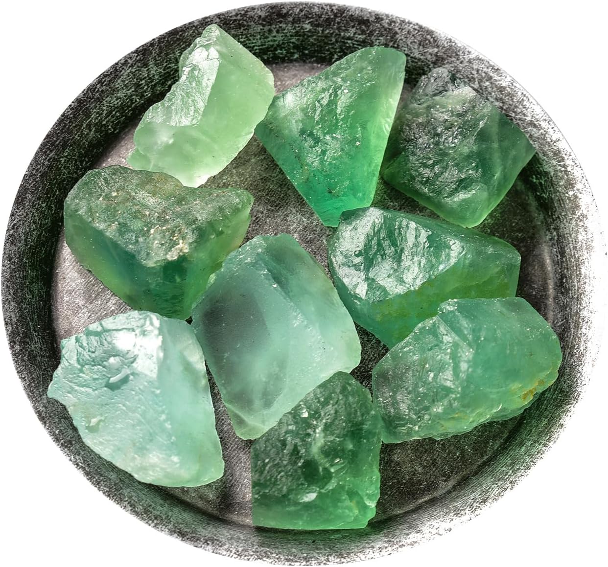 WHZHDMA Bulk Natural Crystal Rough Stone Natural Green Fluorite Crystal Rough Stone Aromatherapy Diffuser Stone Rough Ore Crushed Stone Crystal Ornaments Rocks Stones and Crystals