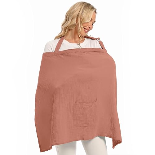 Miniatura 12 de Wimst - Funda de muselina para lactancia materna, suave y transpirable, con aro rígido para delantal de lactancia (salvia)