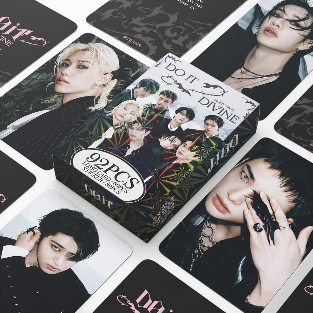 Stray Kids Photocards 60 Cartes SKZ Lomo 32 Autocollants