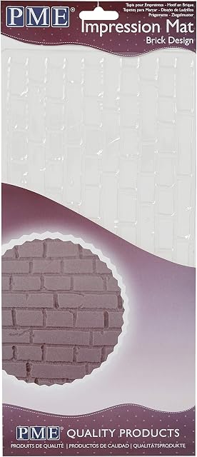 PME Brick Design Impression Mat, 12 x 6-inch