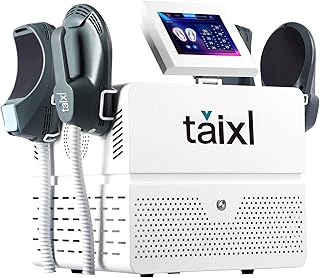 Taixl Muscle Firming Machine, Dual Handle System, Digital Display, 4 Handles White US