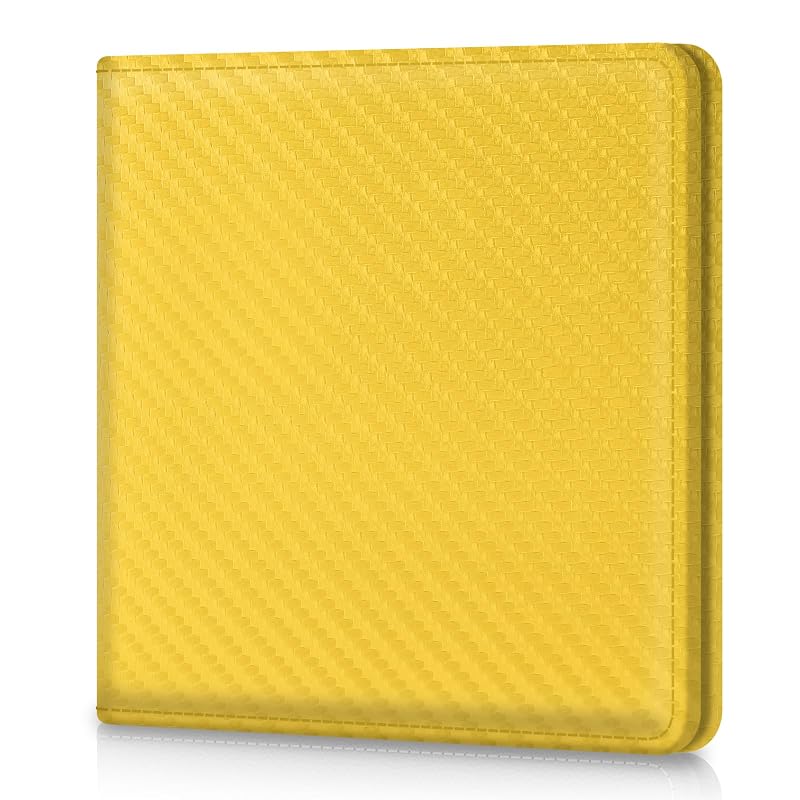 Organizador para Porta-Luvas Pisypox em Couro Sintético Amarelo para Documentos do Veículo