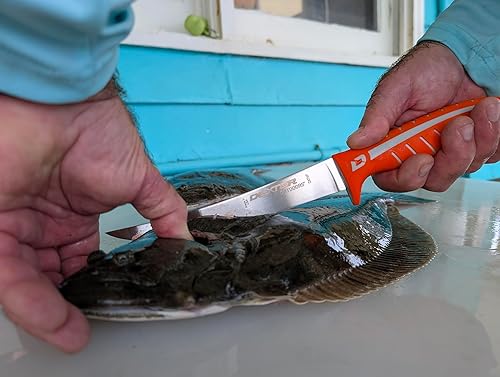 Vista 16 de Dexter Outdoors Dextreme Cuchillo de filete rígido de 10 pulgadas de doble filo Incluye funda