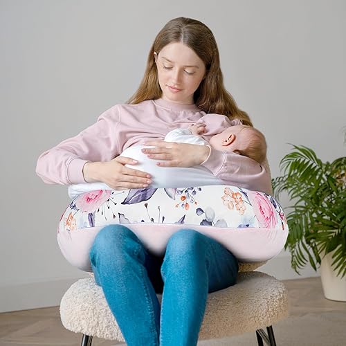 Miniatura 3 de Funda de almohada de lactancia, 1 unidad, funda de almohada de lactancia extraíble Minky para almohadas de lactancia materna, funda reversible para