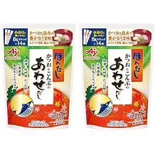 Ajinomoto Ajinomoto Hotashi, Bonito and Kombu-no Waseshi, 0.3 oz 8 g Sticks, 14 Bags, Japanese Soup Granules x2