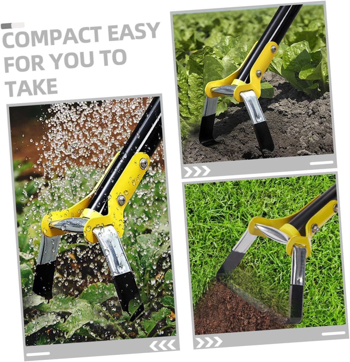 Balacoo Small Ergonomic Hand Hoe for Gardening Lightweight Weeding Tool for Easy Planting and Soil Aeration Convenient Compact Design for Home and Outdoor Use
