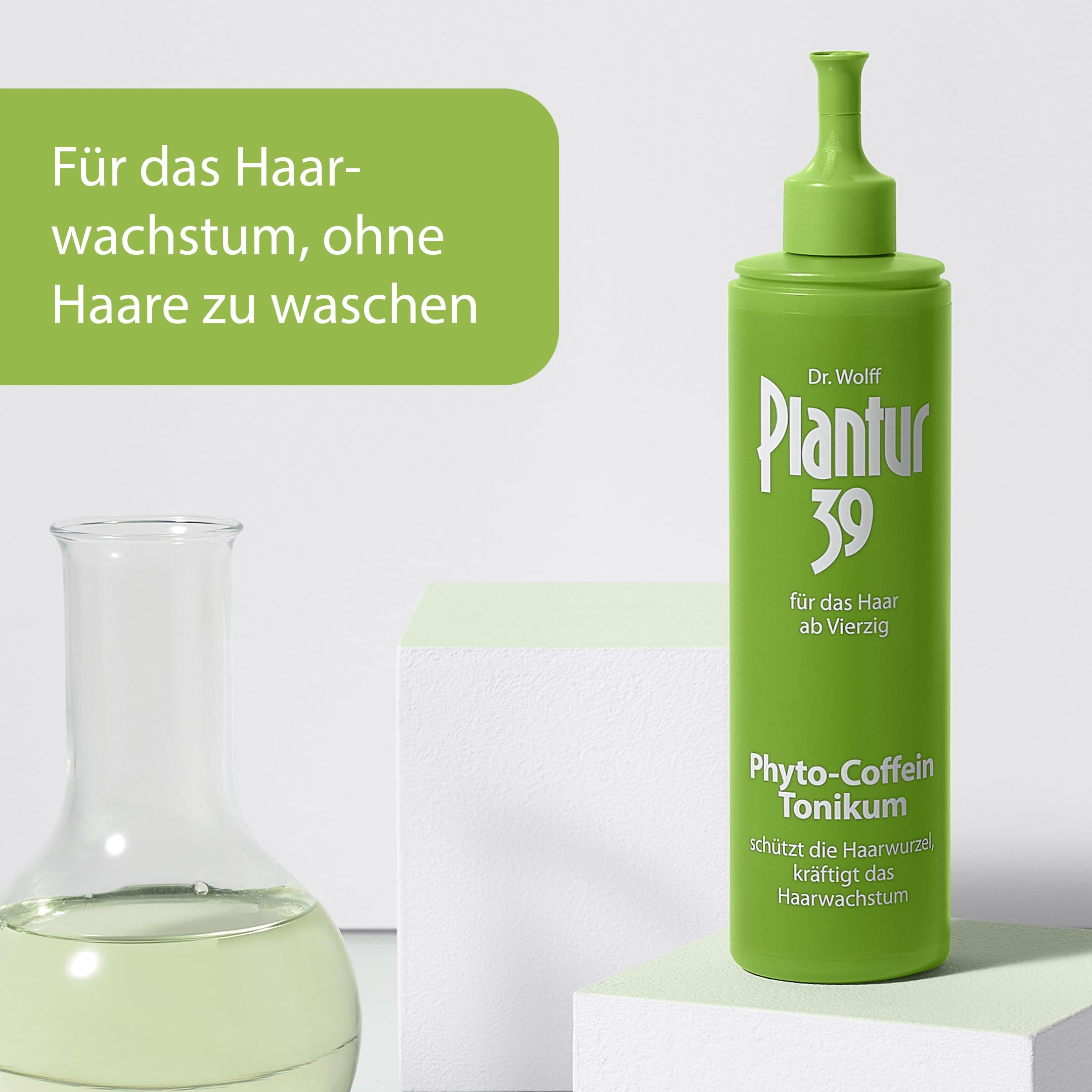 Plantur 39 Phyto-Coffein-Tonikum - 3 x 200 ml - Haarwasser zur Vorbeugung vor menopausalem Haarausfall – mit Vitalstoffen aus der Soja-Pflanze – unabhängig von der Haarwäsche anwendbar