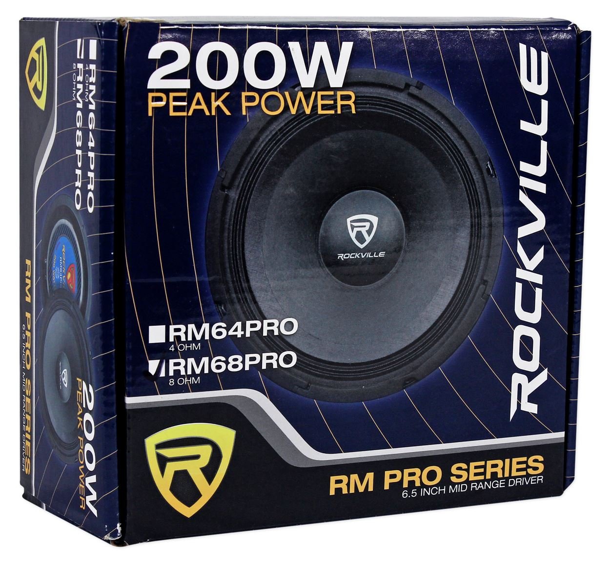 Amazon.com: Rockville RM68PRO Midrange Car Speaker, 6.5